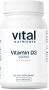 Vital Nutrients Vitamin D 5000 IU | Vitamin D3 Supplement | Healthy Bones, Teeth, Muscles*| Cellular & Immune Function | Calcium Absorption | Gluten, Dairy and Soy Free | 90 Capsules