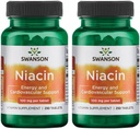 Swanson Niacin (Vitamin B3) - Vitamin Supplement Supporting Heart Health and Carbohydrate Metabolism - Promotes Natural Energy Production - (250 Tablets, 100mg NE Each) (2 Pack)