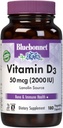 Bluebonnet Nutrition Vitamine D3 2000 UI Capsule végétale, Aide à la croissance musculaire et squelettique, Cholecalciferol de Lanoline, D3, Non OGM, Sans gluten, Sans soja, Sans lait, Casher, 180 Capsule végétale