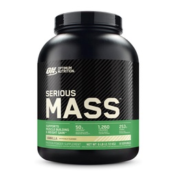 Alimentation optimale Masse grave, poudre de protéines gaineuses de poids, gaineur de masse, vitamine C et zinc pour le soutien immunitaire, créatine, vanille, 6 livres (paquetage mai Vary)
