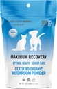 Om Mushroom Matrix Pet - Canine | Maximum Recovery | USA Grown Human-Grade Organic Mushroom Powder Pet Supplement | Optimal Health & Senior Care for Dogs & Cats | 100 Grams, 3.5 oz