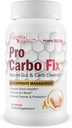 Pro Carbo Fix - Supplément naturel de nettoyage des glucides - Formule à base de plantes avec/probiotiques - Soutien santé digestive et santé du sang - Aide à flush des glucides et des toxines - Promouvoir la régularité et la réduction de la bloate de Gut