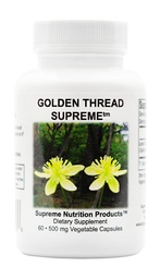 Supreme Nutrition Golden Thread Supreme, 60 Pure Coptis Chinensis Vegetarian Capsules