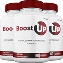 Boost Up Capsules, Boost Up Pills, All Natural Supplement, BoostUp Maximum Strength Pastillas 60 Capsules par bouteille (3 Pack)
