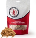Graines de ginseng américaines de Dairyland - Boîte de 8 oz de racine de ginseng Wisconsin - Prong de ginseng américain authentique - Ginseng entier non-OGM, sans gluten - Utilisez ce supplément à base de plantes dans soupe, thé, congee