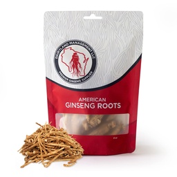 Graines de ginseng américaines Dairyland - Boîte de 8 oz de racine de ginseng Wisconsin - Prong de ginseng américain authentique - Ginseng entier non-OGM, sans gluten - Utilisez ce supplément à base de plantes dans soupe, thé, congee