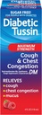 Diabetic Tussin DM Maximum Strength Cough and Chest Congestion Relief Liquid Cough Syrup, Safe for Diabetics, Berry Flavored, 4 Fl Oz (Pack of 1)