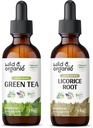 Wild & Organic Green Tea Tincture 2 fl oz & Licorice Tincture 2 fl oz