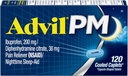 Capettes Advil PM 120 ea (paquet de 3)