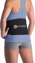 ActiveWrap - Paquet de glace arrière pour douleurs au dos, gonflement, ensorcelure, spasme, étourdissement et plus encore, Paquet de glace réutilisable pour blessures avec sangle de compression, utilisation pour la thérapie chaude et froide, petit / moyen