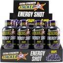 Stacker 2 Extreme Energy Shot Extra Strength, Grape, 2 Fluid Ounce (Pack of 12)
