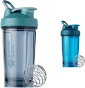 BlenderBottle Shaker Bouteille Pro Série Parfaite pour les shakes protéiques et préentraînement, 24-Ounce, bleu Cerulean et bleu Océan