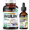 BIO KRAUTER Inuline 100 Capsules et Teinture de racine de réglisse 2 Fl. Oz.