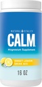 Natural Vitality Calm, Magnesium Supplement, Anti-Stress Drink Mix Powder, Gluten Free, Vegan, & Non-GMO, Sweet Lemon, 16 oz