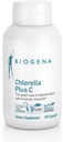 BIOGENA WISSEN SCHAFFT GESUNDHEIT Chlorella Plus C – Alga verte soutenant le détox** – Capsules contenant 900 mg de poudre de Chlorella Vulgaris organique - Supplément non OGM