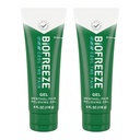 Biogel Menthol Pain Soulagement Gel 4 FL OZ Tube (paquet de 2) pour soulager la douleur associée aux muscles douloureux, l'arthrite, les maux de dos simples, et la douleur articulaire (paquetage mai Vary)