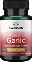 Swanson Full Spectrum Garlic (Cloves) 400 Milligrams 60 Capsules