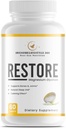 Awesomelifestyle360 Suivant Gen Nutrition Restore Magnésium Glycinate Naturelle Sommeil Vitamine Calme Le cerveau, soutient les os et les articulations, aide naturelle au sommeil -(60 comprimés)