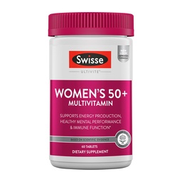 Swisse Multivitamine quotidienne pour les femmes de 50 ans et plus 41 vitamines, antioxydants et minéraux + adaptogènes