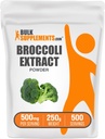 BulkSupplements.com Poudre d'extrait de brocoli - à partir de fleurs de brocoli, supplément de sulfaphane - Vegan & sans gluten, 500mg par portion, 250g (8,8 oz) (paquet de 1)