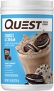 Quest Nutrition Cookies et crème en poudre de protéines, 20g de protéines, 1g de sucre, faible teneur en glucides, sans gluten, 1,6 livre, 24 portions