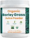 Teaveli Organic Barley Grass Juice Powder- Grown and Harvested in The Fertile Utah Soil - 16 Ounces (454 Grams)