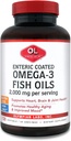 Olympien Labs Oméga 3 enrobé entérique Huiles de poisson, 2000 mg par portion/ 60 portions, 120 Softgels