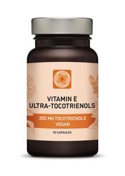 Ultra Tocotrienol 200mg Vitamin E Vegan – All 4 tocotrienols - Alpha Tocotrienol + Beta Tocotrienol + Gamma Tocotrienol + Delta Tocotrienol – No Tocopherols (30)