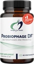 Conceptions pour le probiophage de la santé DF - Supplément prébiotique au bactériophage + probiotique - Probiotiques pour la digestion + soutien immunitaire - Biotiques pré et pro sans lait dans les capsules à libération différée (60 Nombre)
