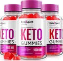 (3 Pack) KetoXpert Keto Gummies, Keto Expert ACV Gummies Advanced Formula, Keto Xpert Maximum Strength 1000MG Gummys, Keto Apple Cider Vinegar Supplement, KetoXpert Vitamins Reviews (180 Gummies)