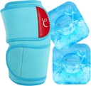 Comfytemp Large Knee Ice Pack Wrap avec 2 Gel Soft Cold Pack, Compression réutilisable Knee Brace pour Meniscus Tear, Relief de douleur articulaire, Arthrite, ACL, Après Chirurgie Obtenez des cadeaux bien, Hommes Femmes Équipement de course