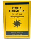 Poria Formula - Wu Ling San Herbal Supplément aide à promouvoir le système urinaire et renforce la rate 60 comprimés 500mg/chaque fabriqué aux États-Unis