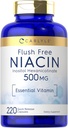 Carlyle Niacin Flush Free 500mg. 220 Capsules.