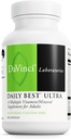 DAVINCI Labs Daily Best Ultra - Supplément alimentaire pour soutenir la santé cardiovasculaire, le métabolisme des graisses et la santé des os* - avec des vitamines B, minéraux, Choline, CoQ10, Boron, Lycopène - 60 capsules végétariennes