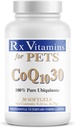 Rx Vitamins for Pets COQ10-30 for Dogs & Cats - Pharmaceutical Grade Ubiquinone - 30 Softgels