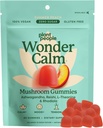 Plant People WonderCalm Mushroom Gummies - Supplément naturel Ashwagandha pour atténuer le stress et stimuler l'humeur pour les adultes sans sucre, gluten ou des couleurs artificielles, Vegan-friendly, Peach Flavor, 60 Comte