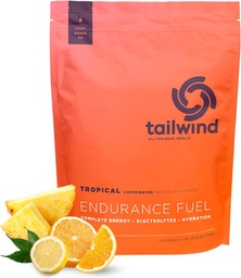 Tailwind Nutrition Endurance Carburant, glucides et électrolytes boissons sportives Mélange de poudre, sans gluten, végétalien, Buzz tropical, 50 portions (caféiné)