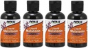 Liquid Melatonin 3mg (Pack of 4) Now Foods 8 oz. (4 x 2 oz.) Liquid