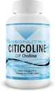 Absonutrix Citicoline CDP Choline 530mg, Nootropic Supplement, GMP Certified, Third-Party Tested, Easy to Swallow, 120 Veg caps, Improves Cognitive Skills, Supports Memory, Non-GMO, Made in USA