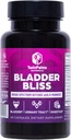Bladder Bliss: Supplément de canneberge avancé et formule de D-mannose pour la santé urinaire pour les femmes, non-OGM, sans gluten, capsules végétaliennes, soulagement à action rapide et la prévention UTI, soutien Bladder, 60 Ct