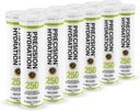 Hydratation de précision Boissons électrolytiques - Comprimés d'hydratation effervescents multi-résistance - Faible calorie, sans gluten, végétalien/végétarien (12 tubes, 250mg/L - Tube vert)