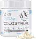 Poudre de supplément de colostrum pour les humains - Supplément de colostrum biologique pour la santé Gut, la croissance des cheveux, le soutien immunitaire - Non aromatisé (73 portions)