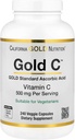 California Gold Nutrition Gold C USP Grade Vitamine C Supplement - Immune Support & Saisonnier Wellness - Végétarien Friendly - Sans gluten, sans OGM - 500 mg - 240 Capsules de Veggie