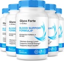 (5 Pack) Glyco Forte Capsules, Glycoforte officiel pour maintenir la santé globale, toute la formule naturelle pour soutenir la circulation sanguine, Premium Glyco Forte Pastilles Review (300 Capsules)