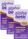 Alpha Bétique une fois par jour multivitamine pour les diabétiques, sans gluten, sans sucre, supplément nutritionnel d'énergie prolongée, 30 comprimés (3 pack)3