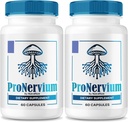 (2 Pack) ProNervium - ProNervium Advanced Nerve Health Supplement, ProNervium Nerve Support Dietary Pills, Formule tout naturel pour un mode de vie dynamique, Pro Nervium Pastillas Reviews (120 Capsules)
