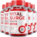 (5 Pack) Gommies de Surge Vital - Formule officielle - Gommies de Surge Vital de la force maximale, supplément de vitamine Vitalsurge Gommies Soutien avancé de bien-être, Gommies de Surge Vital fabriqués aux États-Unis (300 Gommies)