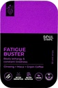 Soul Strips Fatigue Buster Ginseng, Maca, Green Coffee, Reduces Mental & Physical Fatigue, Mixed Berries Flavor, Quick Absorb, Daily Use, Zero Sugar, Vegan, 30 Strips Pack
