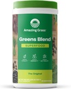 Amazing Grass Greens Blend Superfood: Super Greens poudre avec spiruline, Chlorella, poudre de racine de betterave, enzymes digestives, prébiotiques et probiotiques, original, 60 portions (emballage mai Vary)