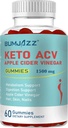 Keto ACV Gummies Boost Mаtabolism with Apple Cider Vinegar Keto Supplements - Gluten-Free - Formula for Men & Women - 1500mg - 60 Counts